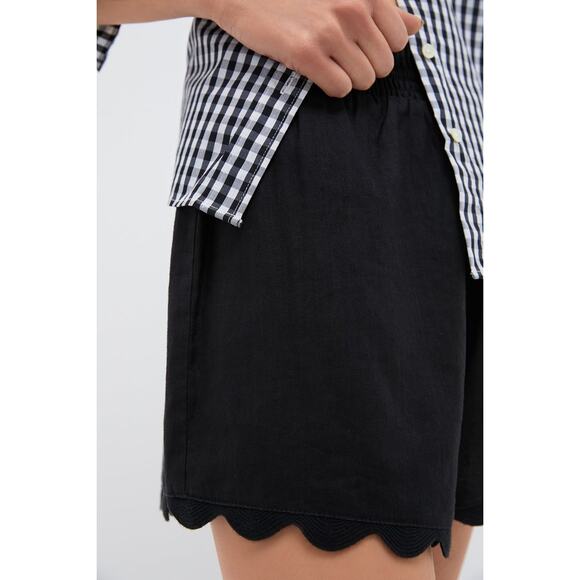 TUCKERNUCK Black Linen Ava Short Size L NWT Retail $128 Tuckernuck - Picture 7 of 8